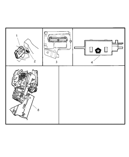 1998 Chrysler Town & Country Module-Body Controller Diagram for 4801060AD