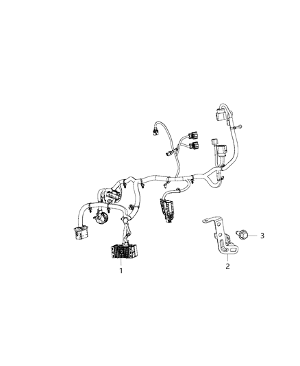2017 Jeep Cherokee Wiring-Transmission Diagram for 68270153AD