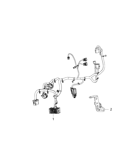 2015 Jeep Cherokee Wiring-Transmission Diagram for 68241722AA