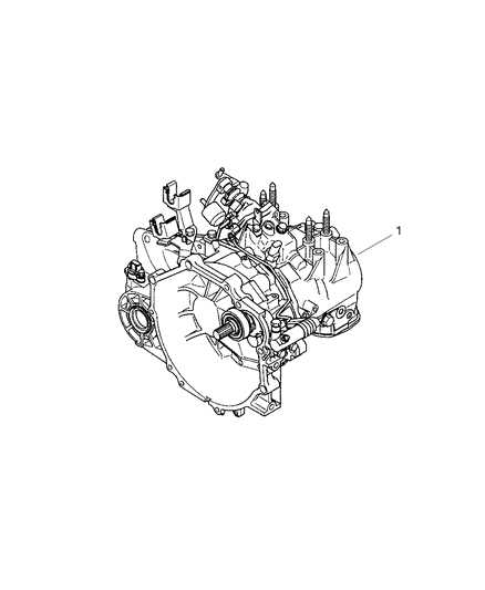 2005 Chrysler Sebring Coupe Transaxle Assembly Diagram 2