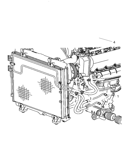 2005 Dodge Dakota Power Steering Hoses Diagram