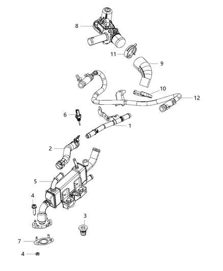 2021 Jeep Grand Cherokee EGR Cooling Systems Diagram