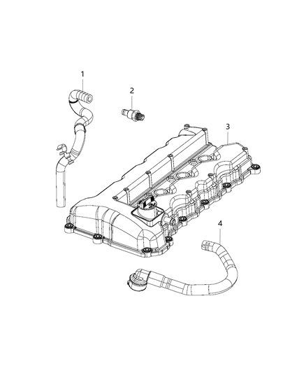 2019 Jeep Compass Hose-PCV Diagram for 5047878AA