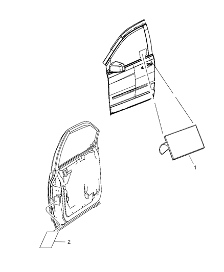 2020 Chrysler Voyager Front Door Diagram