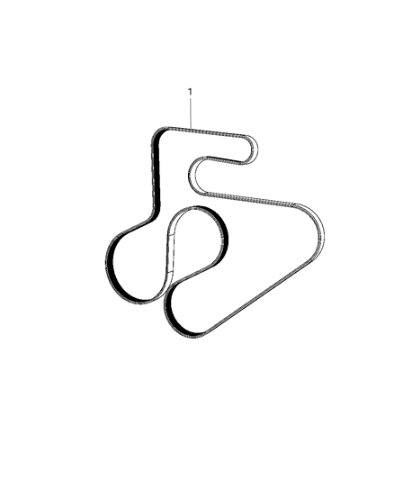 2012 Ram 1500 Belts, Serpentine & V-Belts Diagram 2