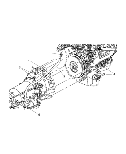 2007 Dodge Nitro Bracket-Engine Wiring Diagram for 4801557AA
