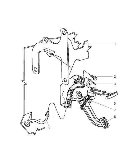 2002 Dodge Ram Van Parking Brake Lever Diagram