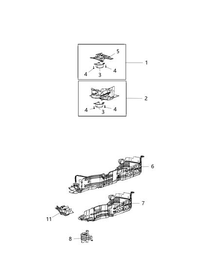 2020 Jeep Wrangler Fuel Tank Skid Plate Diagram