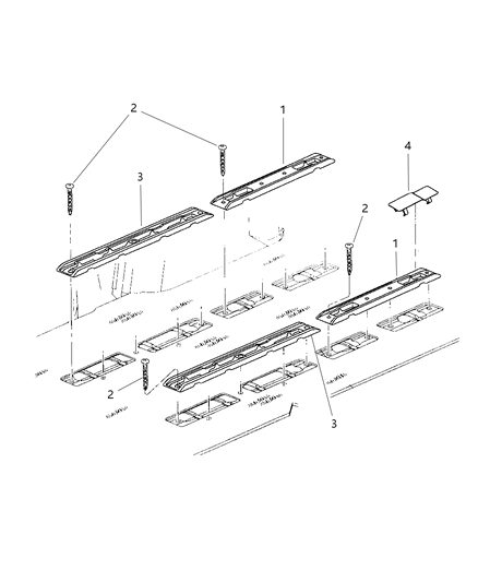 1998 Dodge Caravan Seat - Rear Attachments Diagram