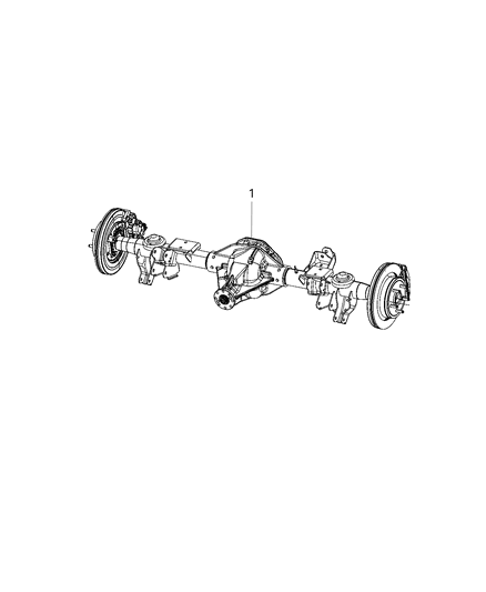 2019 Ram 1500 Axle-Rear Complete Diagram for 68334755AD
