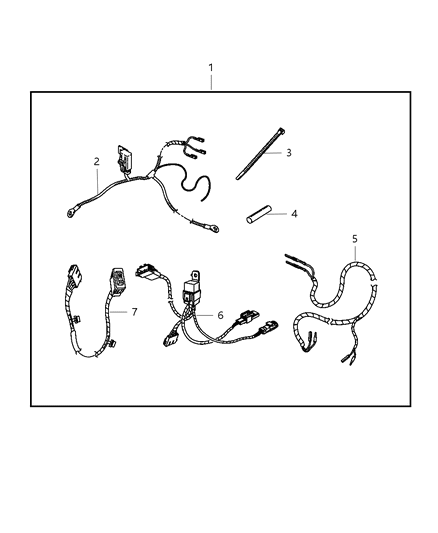 2007 Jeep Commander Harness Diagram for 5179785AA