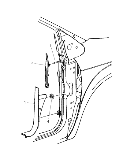 2002 Dodge Caravan SILENCER-Dash Panel Diagram for 5020280AF