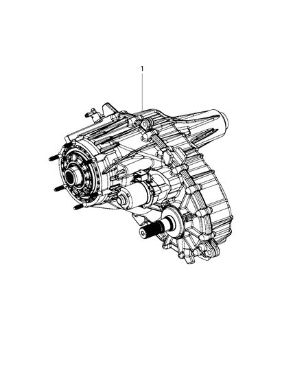 2021 Ram 1500 Transfer Case Diagram for 68049954AC