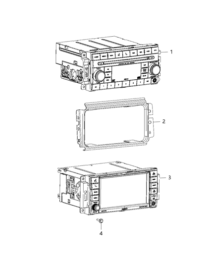 2016 Jeep Compass Radio-Multi Media Diagram for 68282476AA