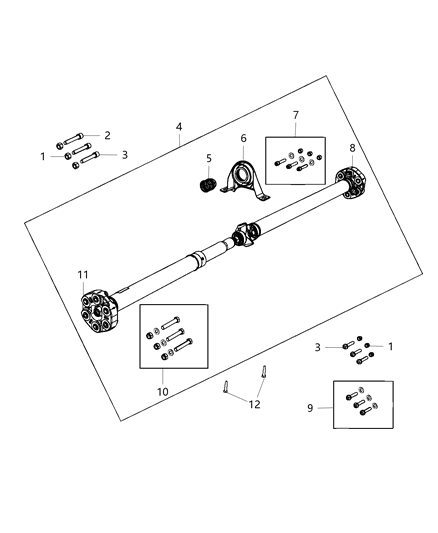 2012 Dodge Charger Shaft - Drive Diagram 4