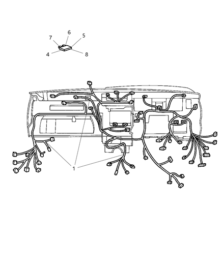 2003 Jeep Liberty Wiring-Instrument Panel Diagram for 56010364AG