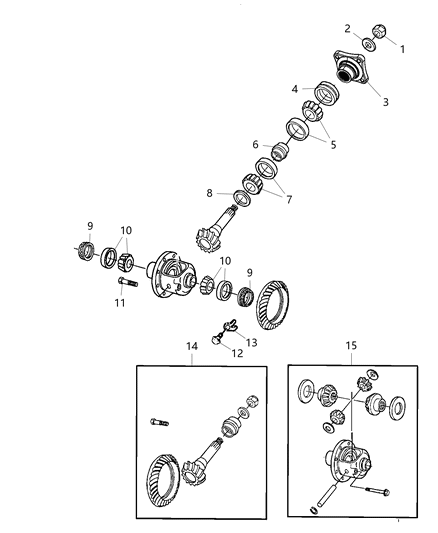 2016 Ram 3500 Differential Assembly Diagram 3