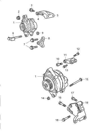 1998 Chrysler Sebring Coupe Alternator Diagram 2