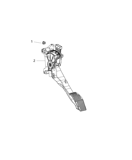 2021 Jeep Compass Pedal-Accelerator Diagram for 68255373AA