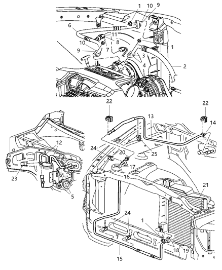 2007 Dodge Ram 1500 Plumbing - A/C Diagram 2