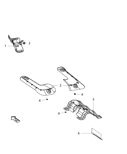 2012 Dodge Challenger Exhaust System Heat Shield Diagram