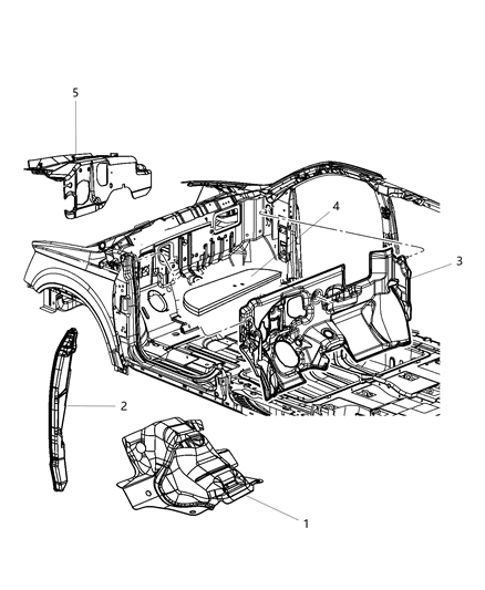 2016 Dodge Grand Caravan Silencers Diagram