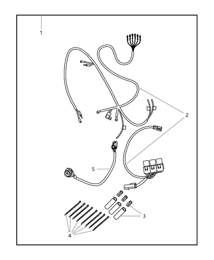 2009 Jeep Compass Install-Off Road Light Diagram for 82210715AE