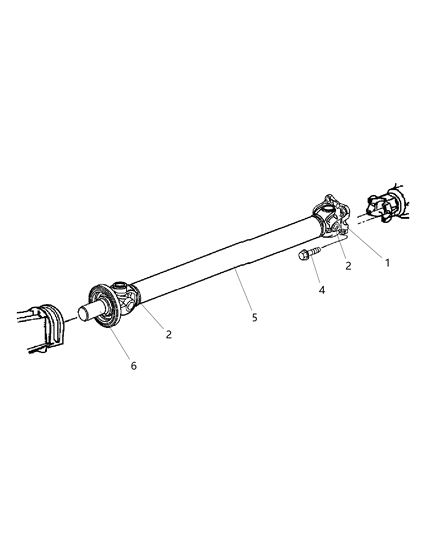 2007 Jeep Liberty Propeller Shaft Diagram 1