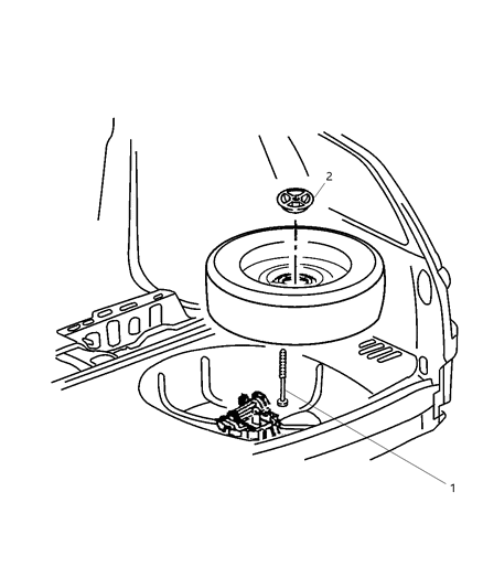 1999 Jeep Grand Cherokee Spare Wheel Stowage Diagram