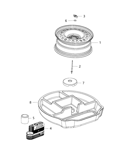 2017 Chrysler 200 SPACER-Foam Diagram for 68197726AA