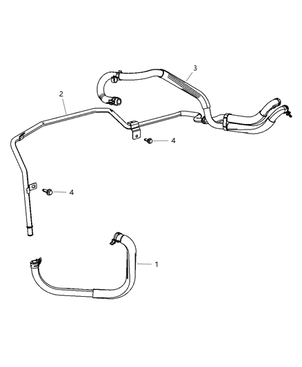 2007 Chrysler Sebring Plumbing - Heater Diagram 3