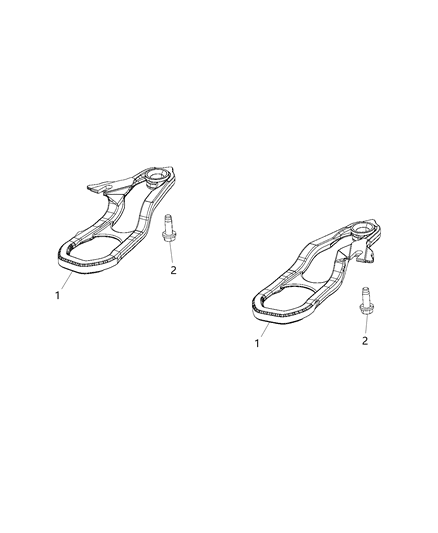 2021 Ram 1500 Tow Hooks, Front Diagram