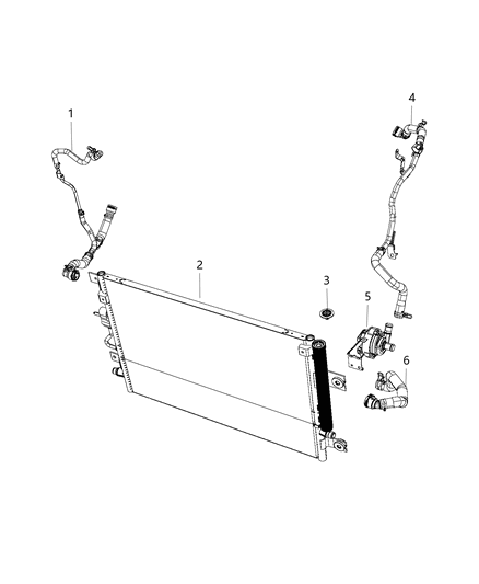 2021 Jeep Cherokee Hose-COOLANT Diagram for 68496203AA