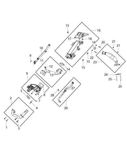 2015 Ram 3500 Pickup EGR System Diagram 1