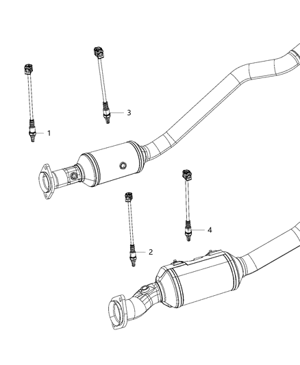 2020 Jeep Grand Cherokee Oxygen Sensors Diagram 4