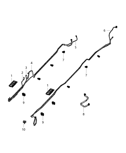 2013 Ram 2500 Tube-Fuel Return Diagram for 68166770AA