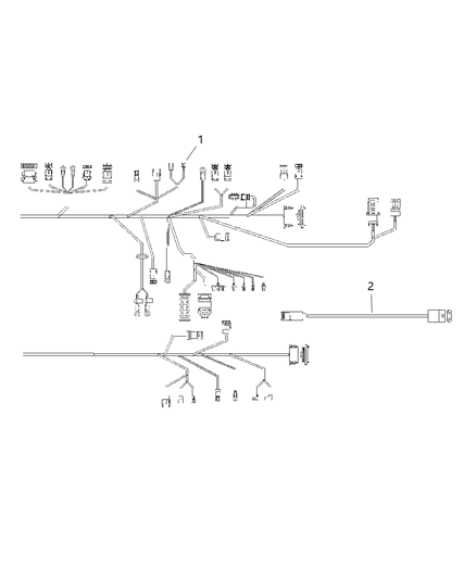 2006 Chrysler Crossfire Bracket-Harness Connector Diagram for 5096760AA
