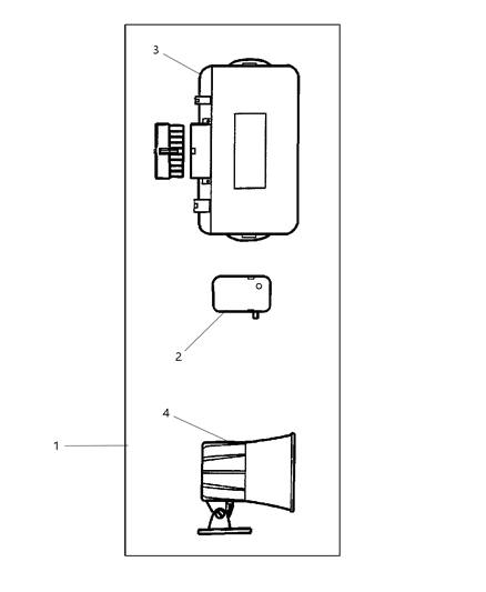 1999 Jeep Grand Cherokee Module - Security Alarm Diagram