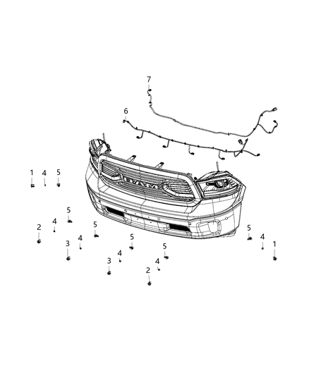 2020 Ram 1500 Wiring - Front End Diagram 3