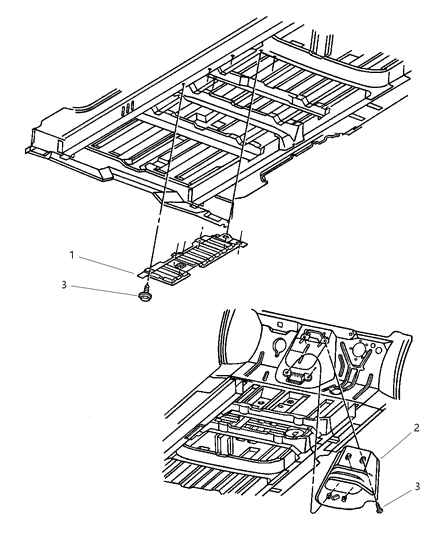 2000 Chrysler Grand Voyager Heat Shields - Exhaust Diagram