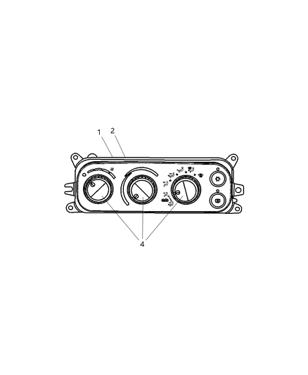 2006 Dodge Ram 2500 Controls Heater & A/C Diagram