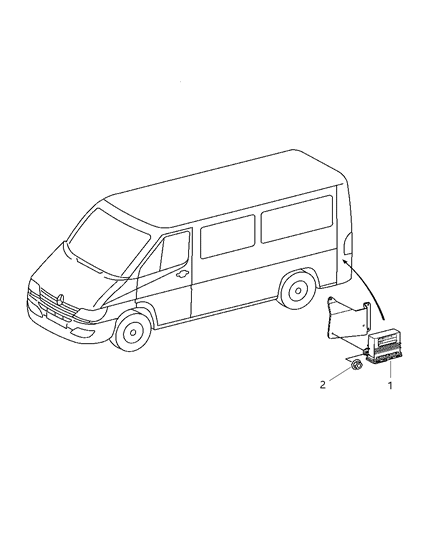 2004 Dodge Sprinter 3500 Module - Back Up Diagram