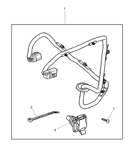 2002 Dodge Ram 3500 Wiring-Trailer Tow - 7 Way Diagram for 82204724