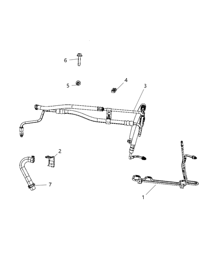 2006 Chrysler Pacifica Power Steering Hose Diagram