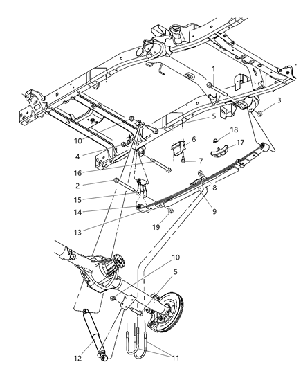 2010 Dodge Ram 3500 ABSORBER-Suspension Diagram for 68066299AA