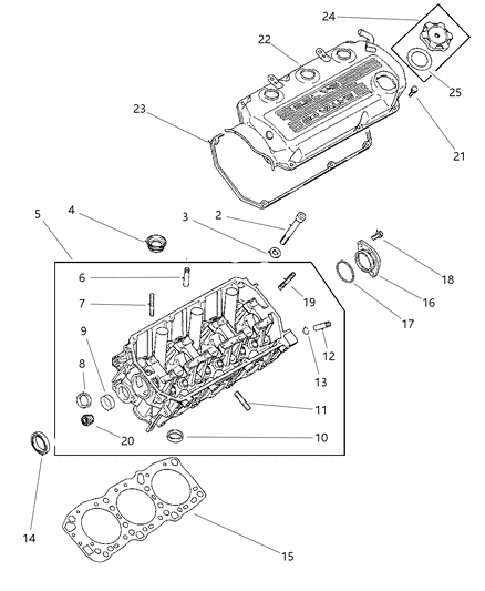 1997 Dodge Stratus Cylinder Head Diagram 3