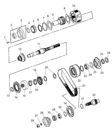 1999 Jeep Grand Cherokee Gear Train Diagram 2