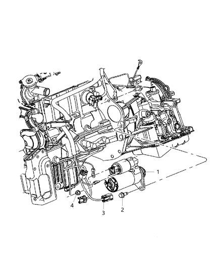 2005 Dodge Neon Starter Diagram 1