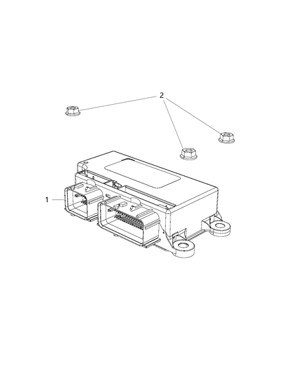 2018 Jeep Wrangler Module, Occupant Restraint Control Diagram