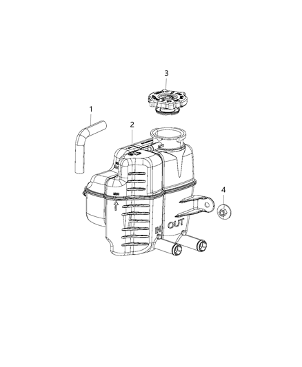 2018 Chrysler Pacifica Reservoir-COOLANT Diagram for 52126354AB